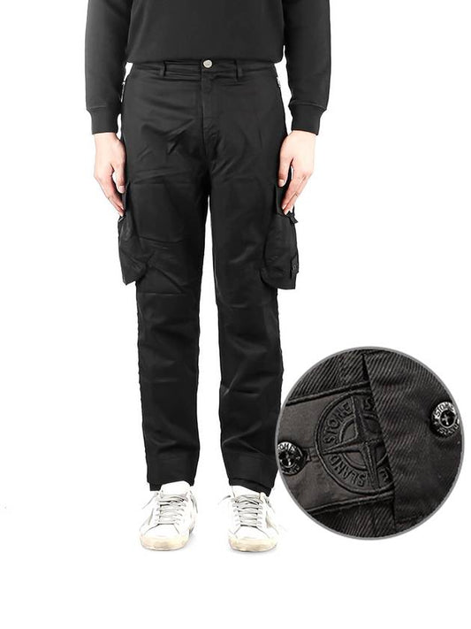 Shadow Project Cargo Straight Pants Black - STONE ISLAND - BALAAN 2