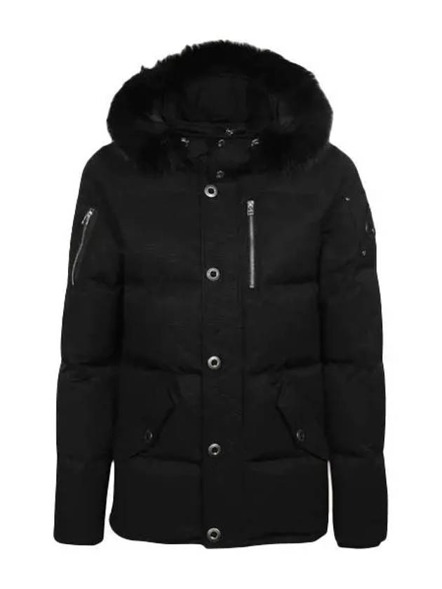 Threequarter Down Jacket Black Fox Fur Black - MOOSE KNUCKLES - BALAAN 2