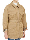 Women's Kemble Diamond Quilted Jacket Beige - BURBERRY - BALAAN 7