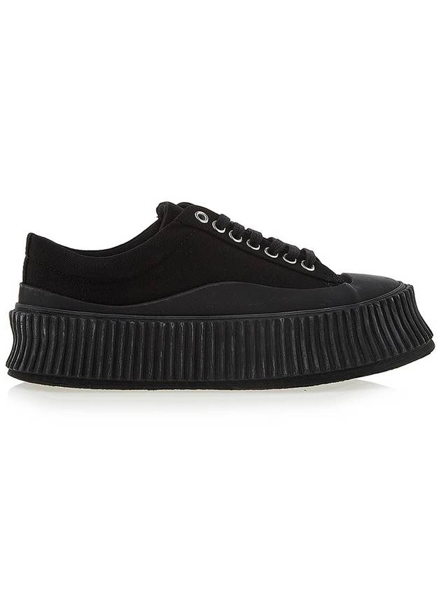 Platform Low Top Sneakers Black - JIL SANDER - BALAAN 3