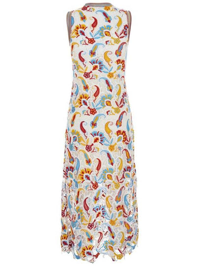 Multicolor Sleeveless Long Dress With Round Neck And All-Over Floral Print In Viscose Blend Woman - ETRO - BALAAN 2