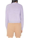 Face Crew Neck Cardigan Purple Melange FA WN KNIT000005 - ACNE STUDIOS - BALAAN 4