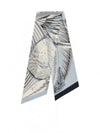 Fish Print Silk Scarf Grey - SALVATORE FERRAGAMO - BALAAN 2