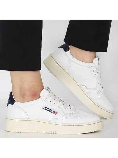 Medalist Black Heel Tab Low Top Sneakers White - AUTRY - BALAAN 2