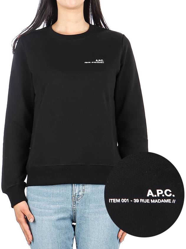 Women's Item F Sweatshirt Black - A.P.C. - BALAAN 2