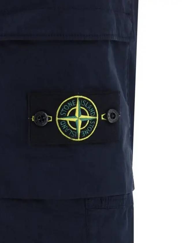 Compass Badge Gabardine Cargo Straight Pants Navy - STONE ISLAND - BALAAN 5