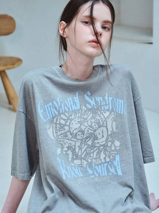 Emotional Angel Pigment Short Sleeve T Shirt Ghost Gray - CPGN STUDIO - BALAAN 2