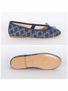 Triomphe Stamped Denim Flat Blue - CELINE - BALAAN 4