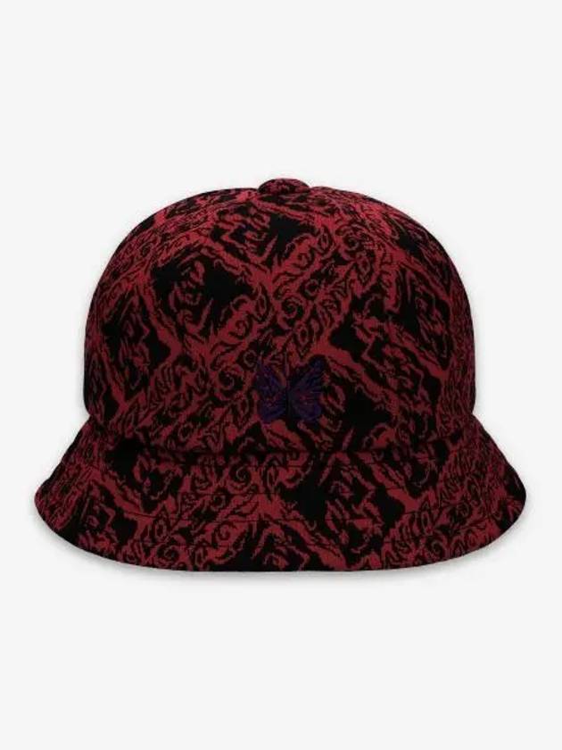 Jacquard Bermuda bucket hat red OT053RED - NEEDLES - BALAAN 1