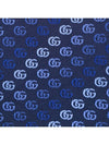 GG Logo Pattern Tie Blue - GUCCI - BALAAN 4