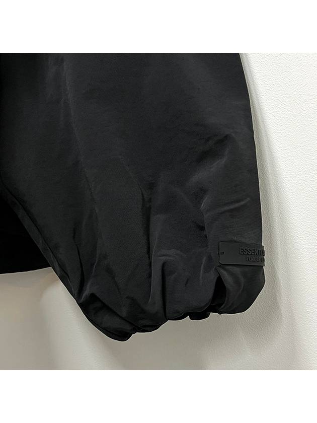 Back Logo Nylon Hooded Anorak Jacket Black 202BT244780F - FEAR OF GOD ESSENTIALS - BALAAN 5