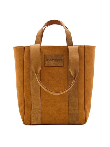 Workwear Logo Patch Top Handle Tote Bag Caramel - JW ANDERSON - BALAAN 1