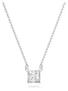 Stilla Attract Square Cut Crystal Pendant Necklace Silver - SWAROVSKI - BALAAN 2