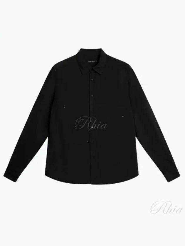 SLIM LS COMFORT TENCEL SHIRT FMST10241 9999 Men's slim long sleeve comfort tencel shirt - J.LINDEBERG - BALAAN 2