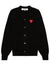 Men's Cardigan Black P1N076 - COMME DES GARCONS - BALAAN 5