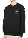 PMFLEMY01 BLACK Men s Crew Neck Long Sleeve Sweatshirt Regular Fit - PARAJUMPERS - BALAAN 4