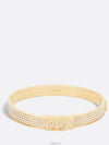 30 Montaigne Bangle Gold Finish Metal Silver Tone Cree - DIOR - BALAAN 2