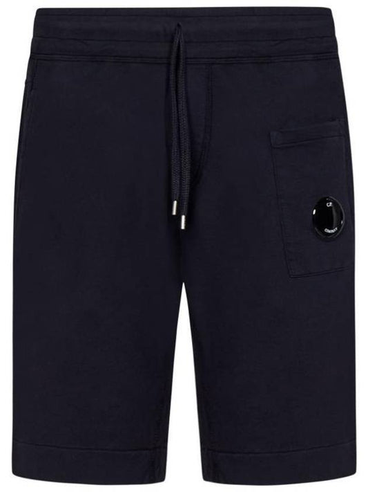 Light Fleece Regular Shorts Total Eclipse - CP COMPANY - BALAAN.