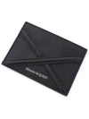 Harness Logo Print Calfskin Card Wallet Black - ALEXANDER MCQUEEN - BALAAN 5