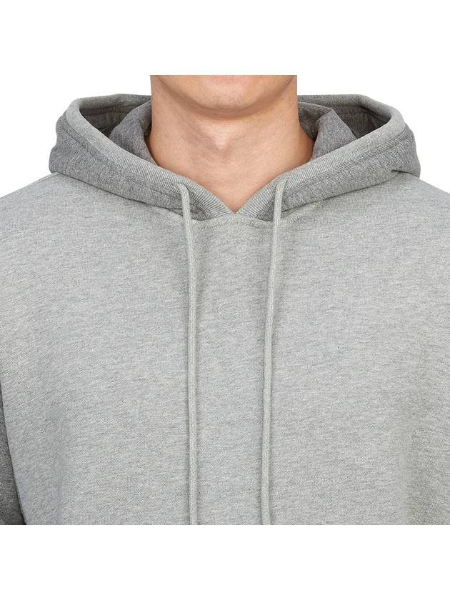 Panel Drawstring Cotton Hoodie Grey - THOM BROWNE - BALAAN 6