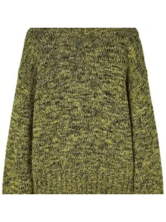 Speckle Knit Wool Turtleneck Green - JIL SANDER - BALAAN 2