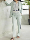 Women's Wool Gabardine 100% Roxanda Jacket Mint - RS9SEOUL - 2