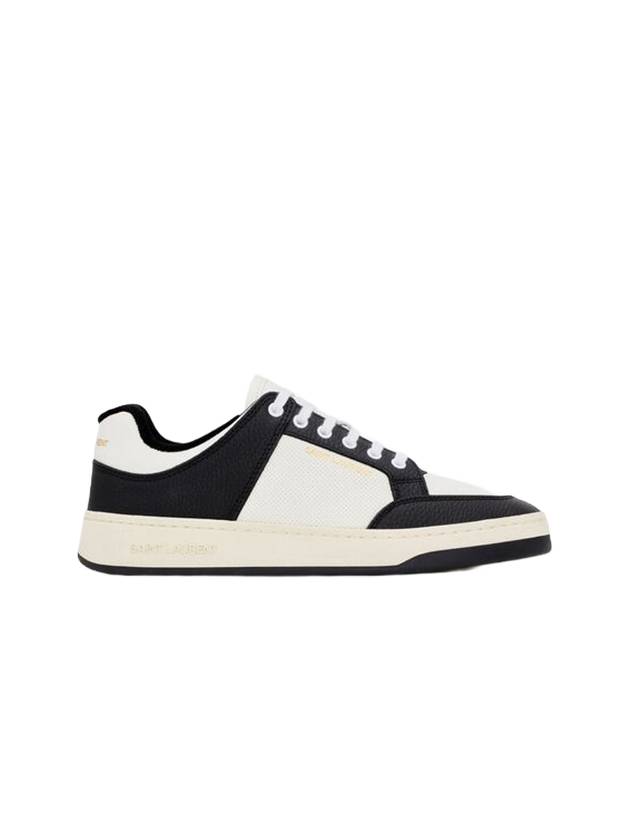 SL 61 Low Top Sneakers Black White - SAINT LAURENT - BALAAN 2