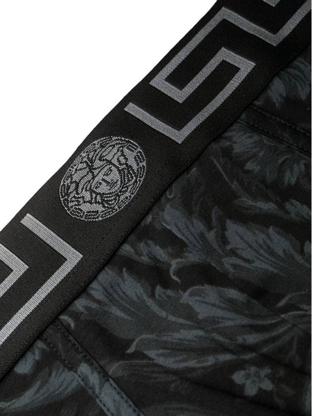 Men's Baroque Print Triangle Briefs Black Grey - VERSACE - BALAAN 4