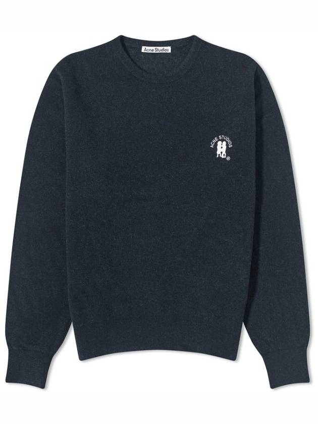 Embroidered Logo Jumper Knit Top Navy - ACNE STUDIOS - BALAAN 2