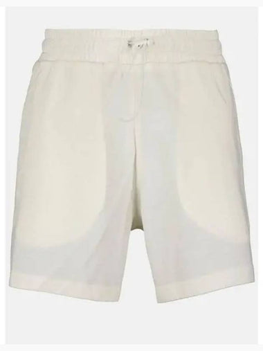 24 8H00016 89AJU 034 Logo Patch Cotton Shorts - MONCLER - BALAAN 1