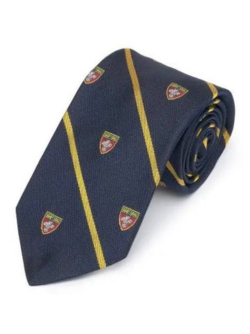 Striped Club Silk Tie Navy - POLO RALPH LAUREN - BALAAN 1