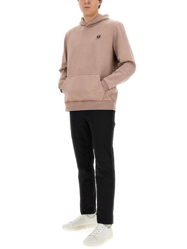 Hooded Sweatshirt FP M6673 W05 PINK - FRED PERRY - BALAAN 3