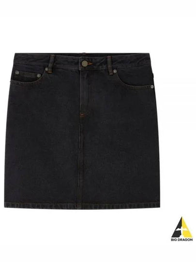 Women's Standard Denim A-Line Skirt Black - A.P.C. - BALAAN 2