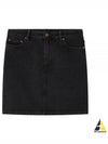 Women's Standard Denim A-Line Skirt Black - A.P.C. - BALAAN 2