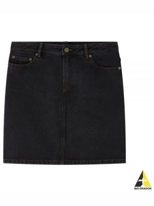 Women's Standard Denim A-Line Skirt Black - A.P.C. - BALAAN 2