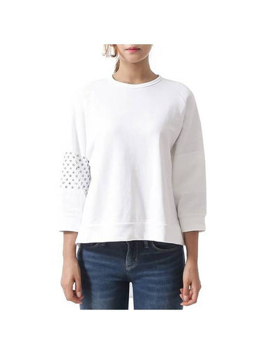 Women's Star Studded Cotton Blouse White - Nº 21 - BALAAN 1