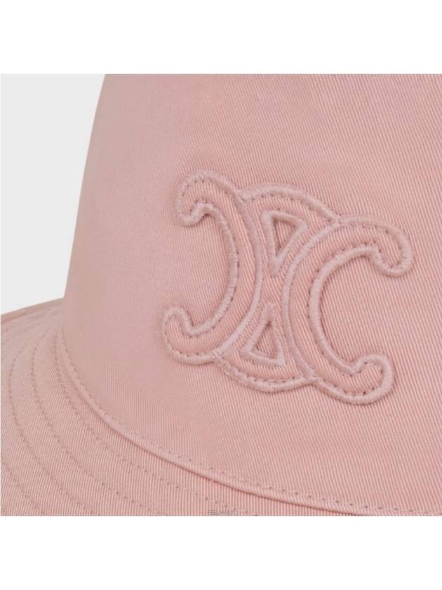 Triomphe Bucket Hat Cotton Gabardine Vintage Pink - CELINE - BALAAN 2