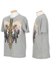 CMAA018 S1600 1032 0700 Gray Tshirt - MARCELO BURLON - BALAAN 2