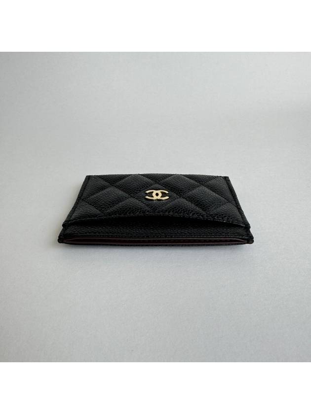 Classic card slot caviar black gold AP0213 - CHANEL - BALAAN 8