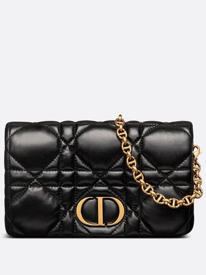 Caro Macrocannage Mini Cross Bag Black - DIOR - BALAAN 2