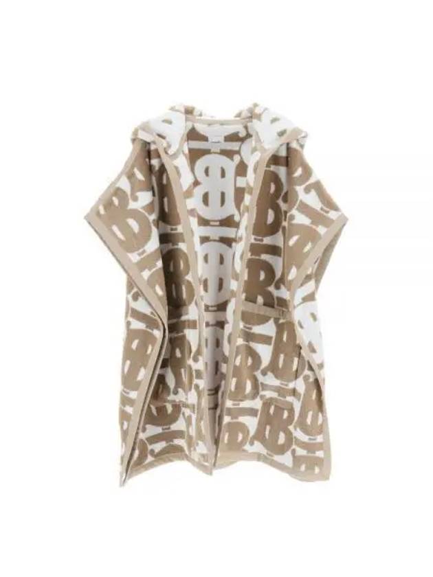 Wool Over TB Logo Pattern Cape Beige - BURBERRY - BALAAN 2