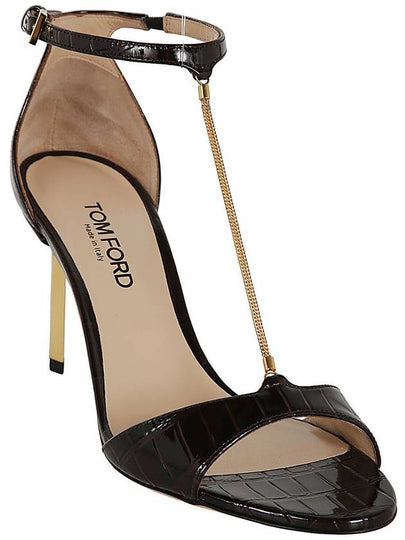 Tom Ford Mid Heel Sandals Shoes - TOM FORD - BALAAN 2