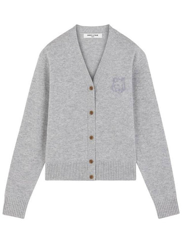 Maison Kitsuné Bold Fox Head Cardigan With Embroidery - MAISON KITSUNE - BALAAN 1