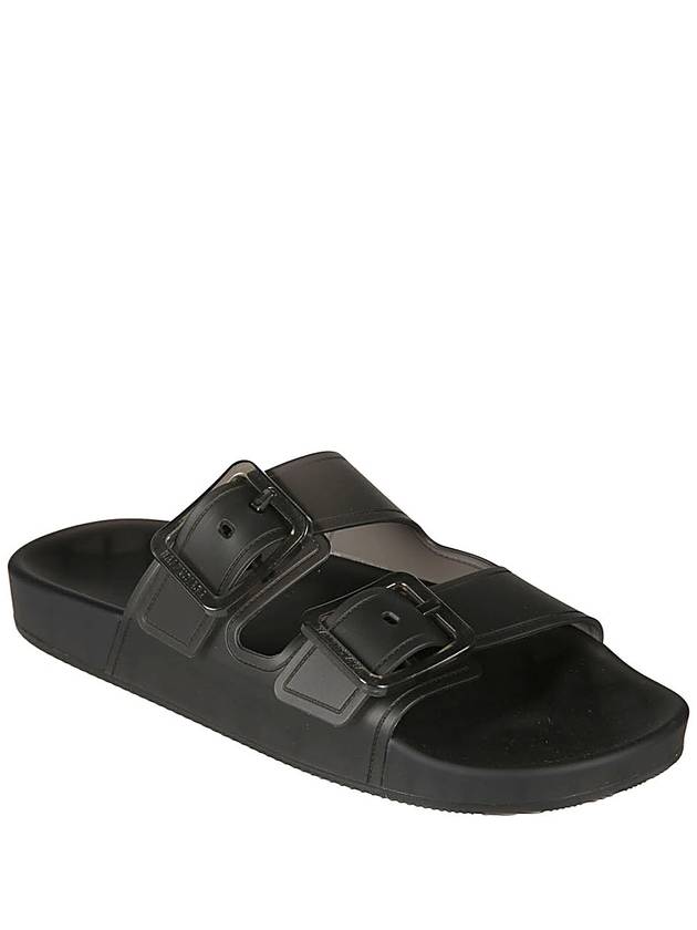 Mallorca Clear Rubber Slippers Black - BALENCIAGA - BALAAN 3