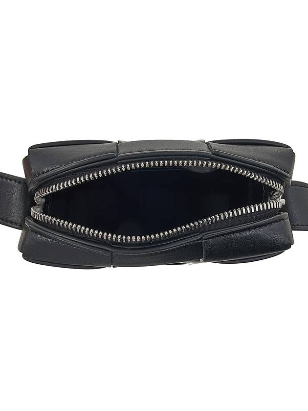 Intrecciato Mini Leather Crossbody Bag Black - BOTTEGA VENETA - BALAAN 11