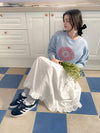 Necklace Sweatshirt Vintage Sky Blue - VIBEREEN - BALAAN 5