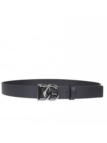 Logo Leather Belt Black - DOLCE&GABBANA - BALAAN 1