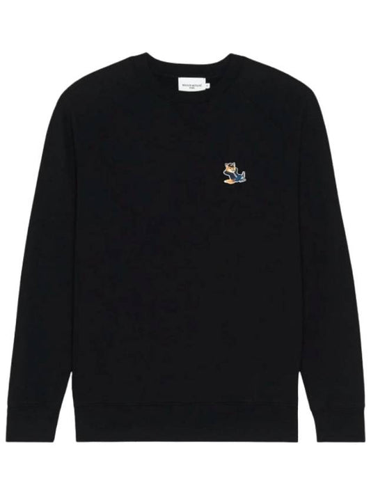 Dressed Fox Patch Classic Sweatshirt Black - MAISON KITSUNE - BALAAN 2