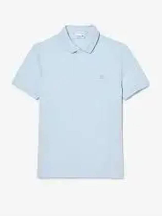 Men's Paris Regular Fit Stretch Cotton Pique Short Sleeve Polo Shirt Light Blue - LACOSTE - BALAAN 2