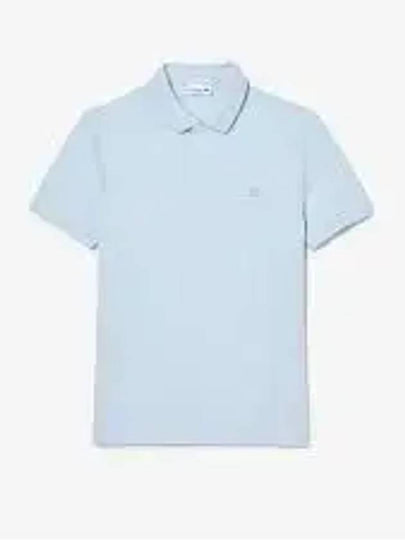 Men's Paris Regular Fit Stretch Cotton Pique Short Sleeve Polo Shirt Light Blue - LACOSTE - BALAAN 2